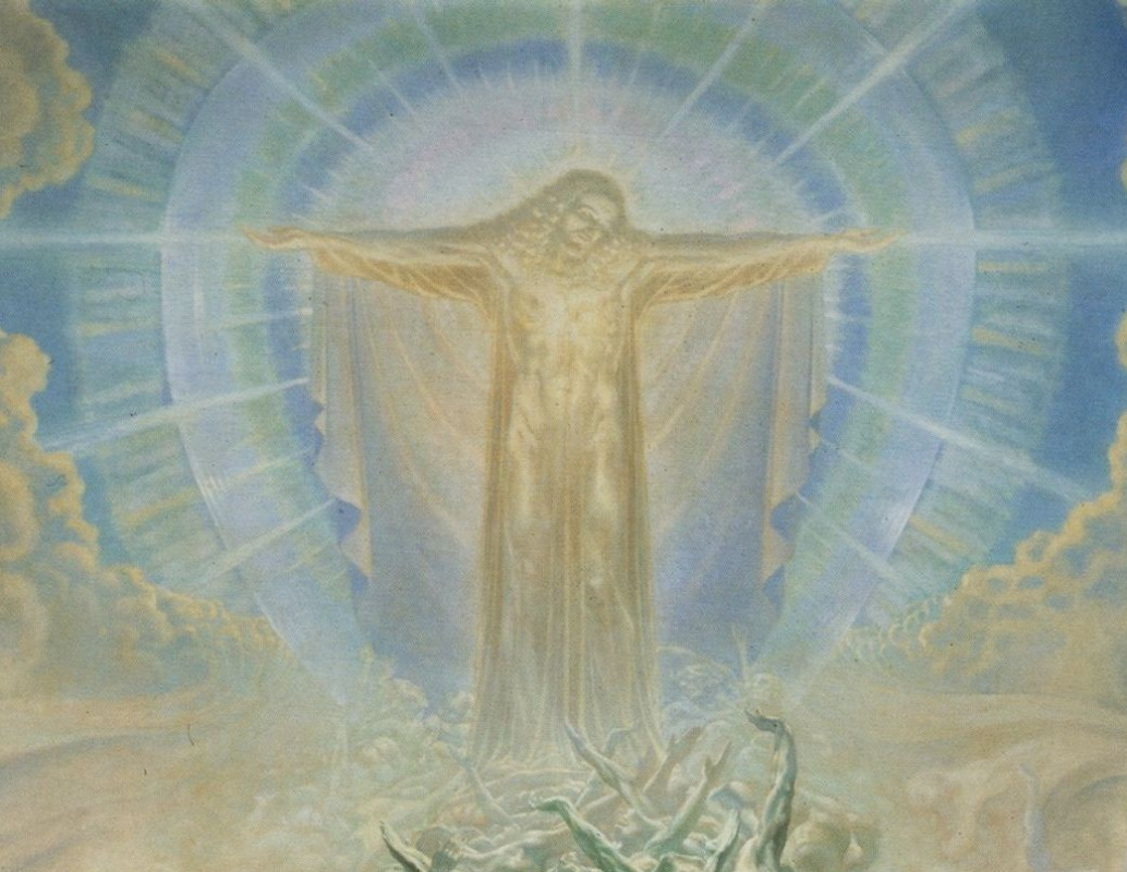 Jean Delville. God-man. Fragment II