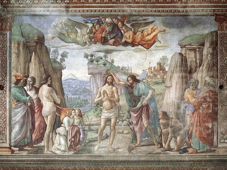 Domenico Girlandajo. The Baptism Of Christ