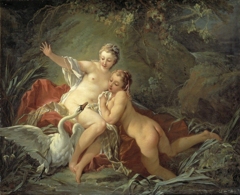 Francois Boucher. Leda and the Swan