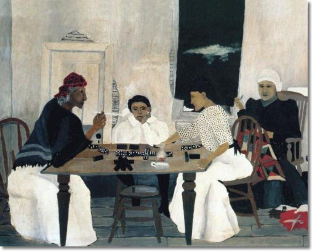 Horace Pippin. Players dominoes