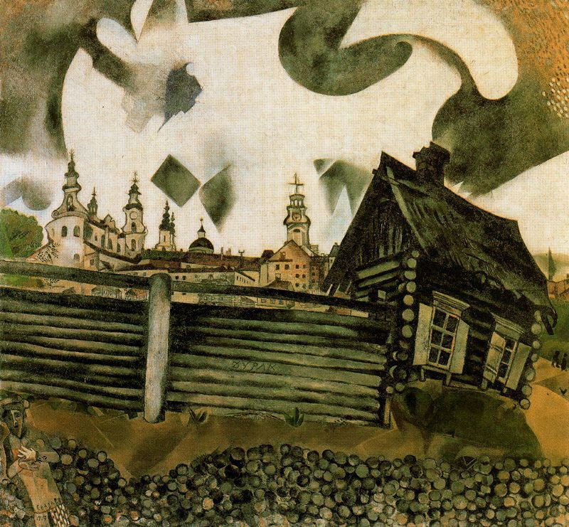 Marc Chagall. The gray house. Vitebsk