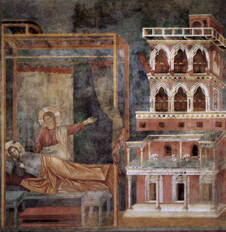 Giotto di Bondone. Dream of the palace. The Legend of St. Francis