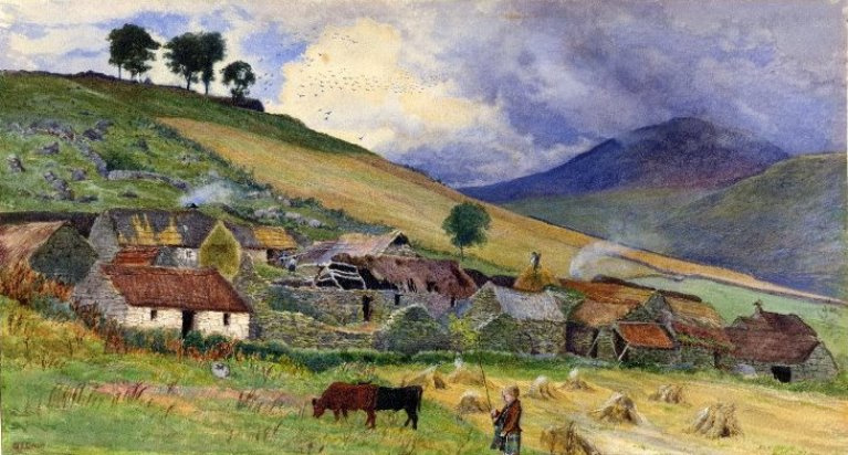 John Everett Millais. Fattoria in Scozia