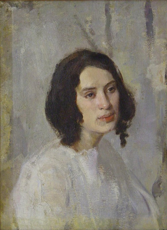 Pavel Petrovich Benkov. Portrait of Vera Shmulevich (Popova)