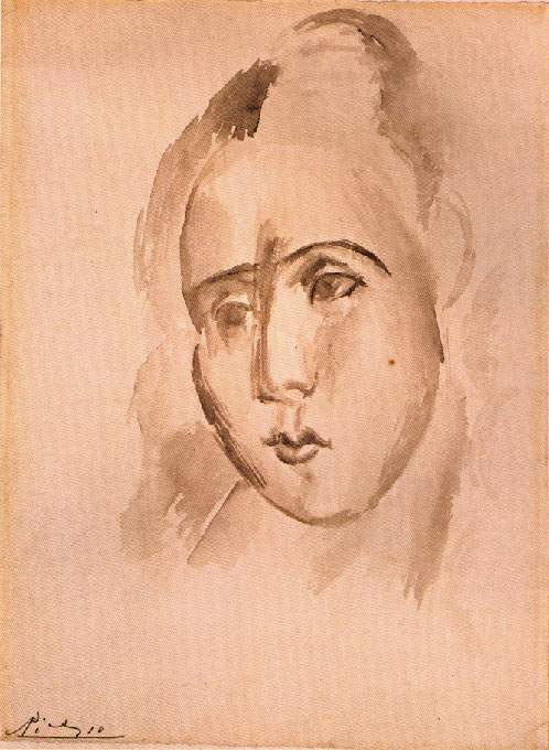 Pablo Picasso. The woman's head (fernande Olivier)