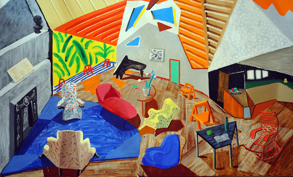 David Hockney. Large interior. Los Angeles