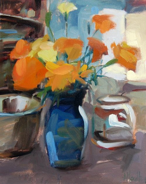 Angela Moulton. Marigolds in the kitchen