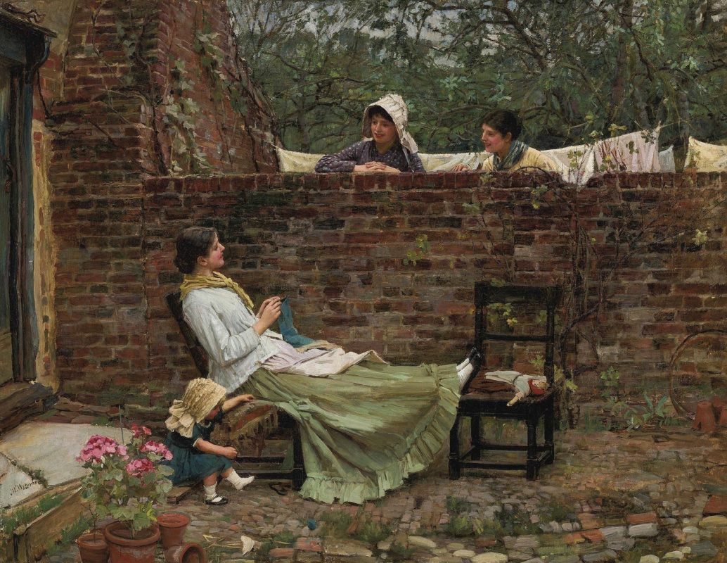 John William Waterhouse. Good neighbors (Gossip girl)