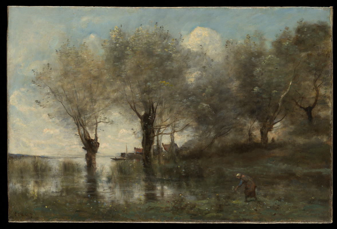 Camille Corot. Picardy Pond