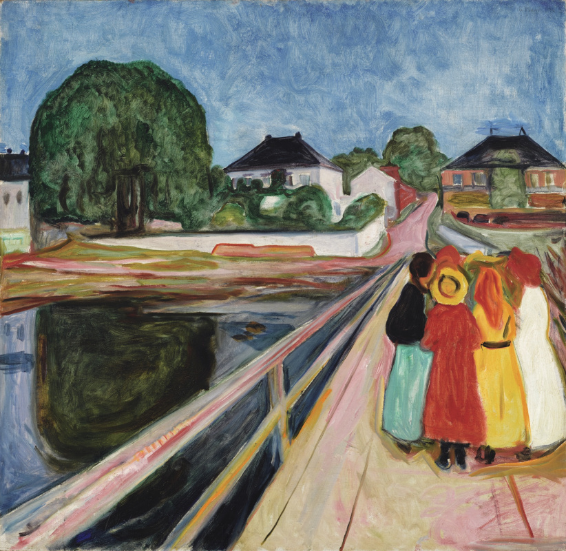 Edvard Munch. Mädchen auf der Brücke