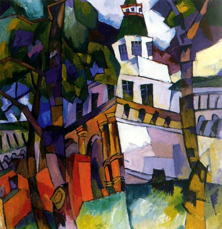 Aristarkh Lentulov. Gate with a tower. The New Jerusalem