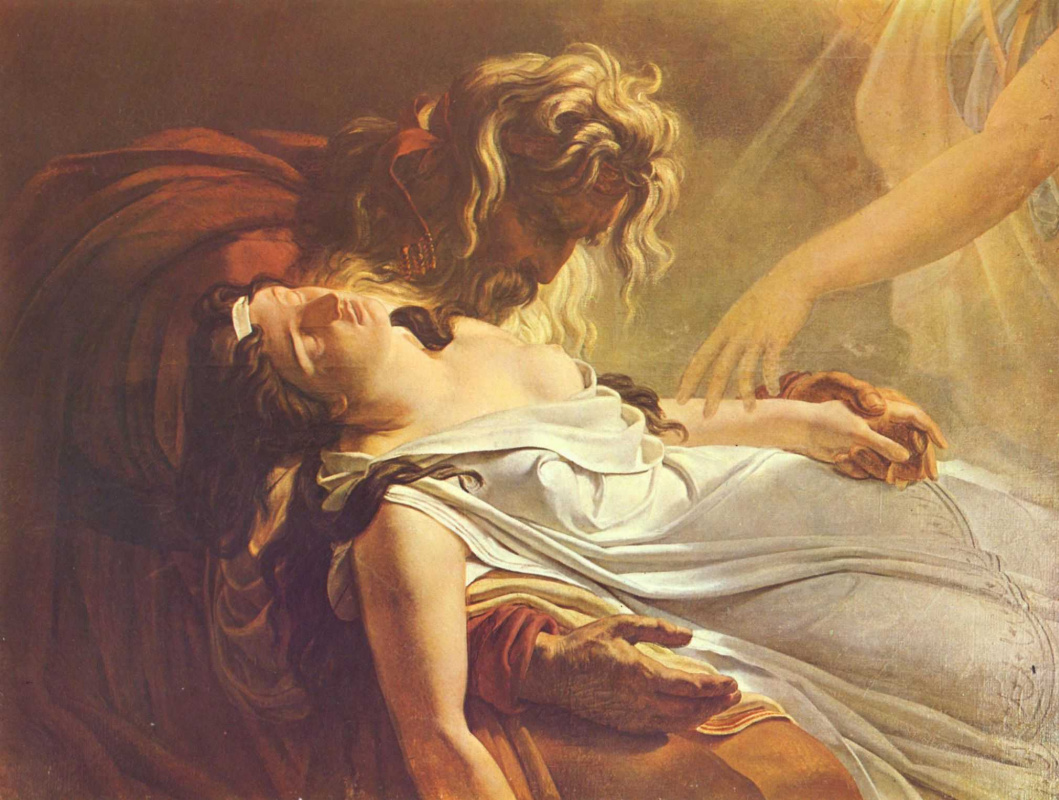 Anne-Louis Girode de Russi-Triosone. Malvina dying in the arms of Fingal