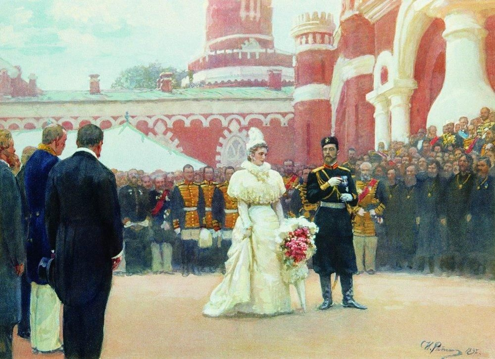 Ilya Efimovich Repin. Speech of His Imperial Majesty may 18, 1896.