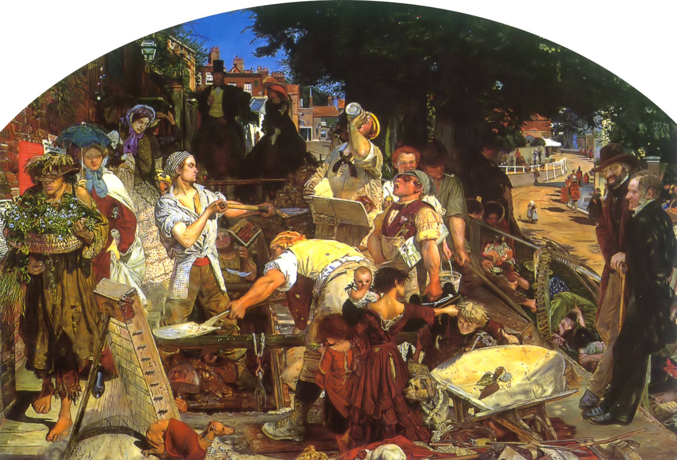 Work, 1852, 197×137 cm by Ford Madox Brown: History, Analysis