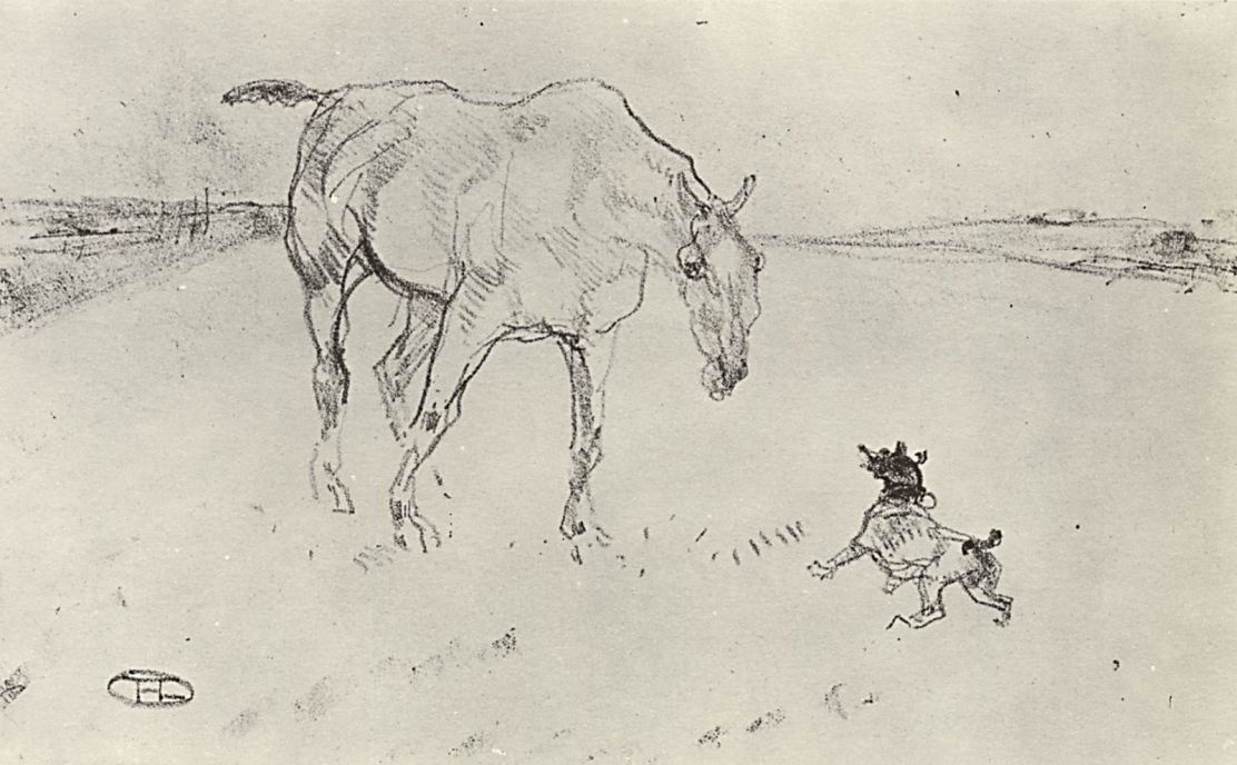 Henri de Toulouse-Lautrec. Horse and Collie