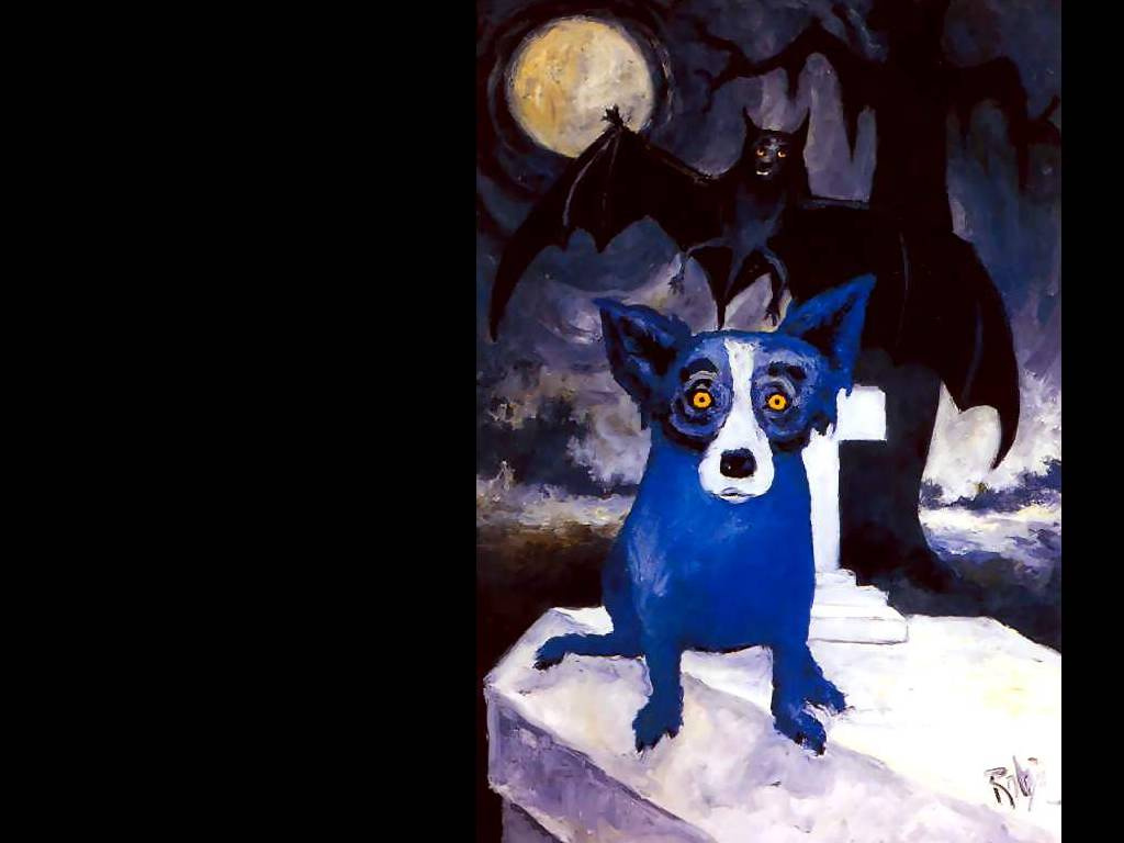 George Rodrigue. Blue собака002