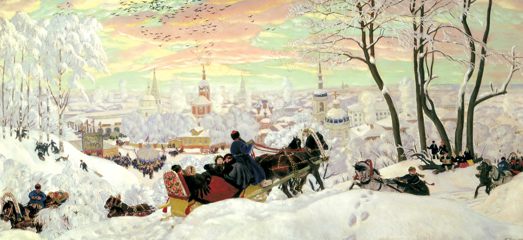 Boris Kustodiev. Carnival