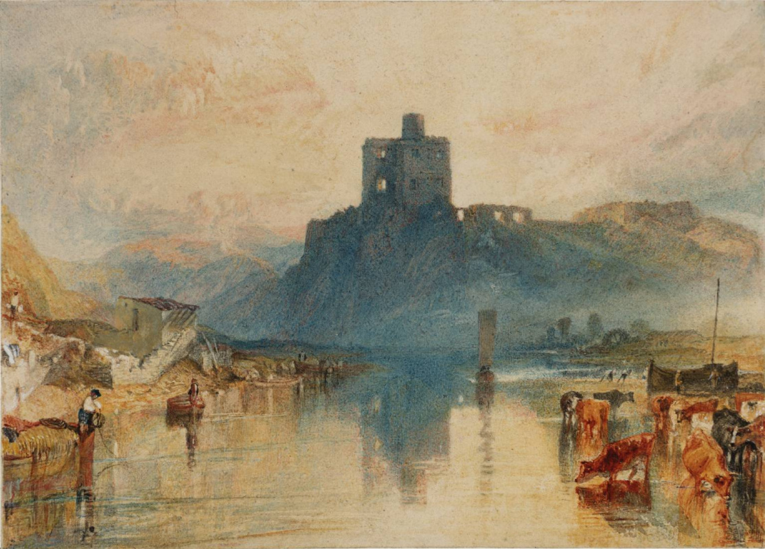 Joseph Mallord William Turner. Castello di Norem sul fiume Tweed