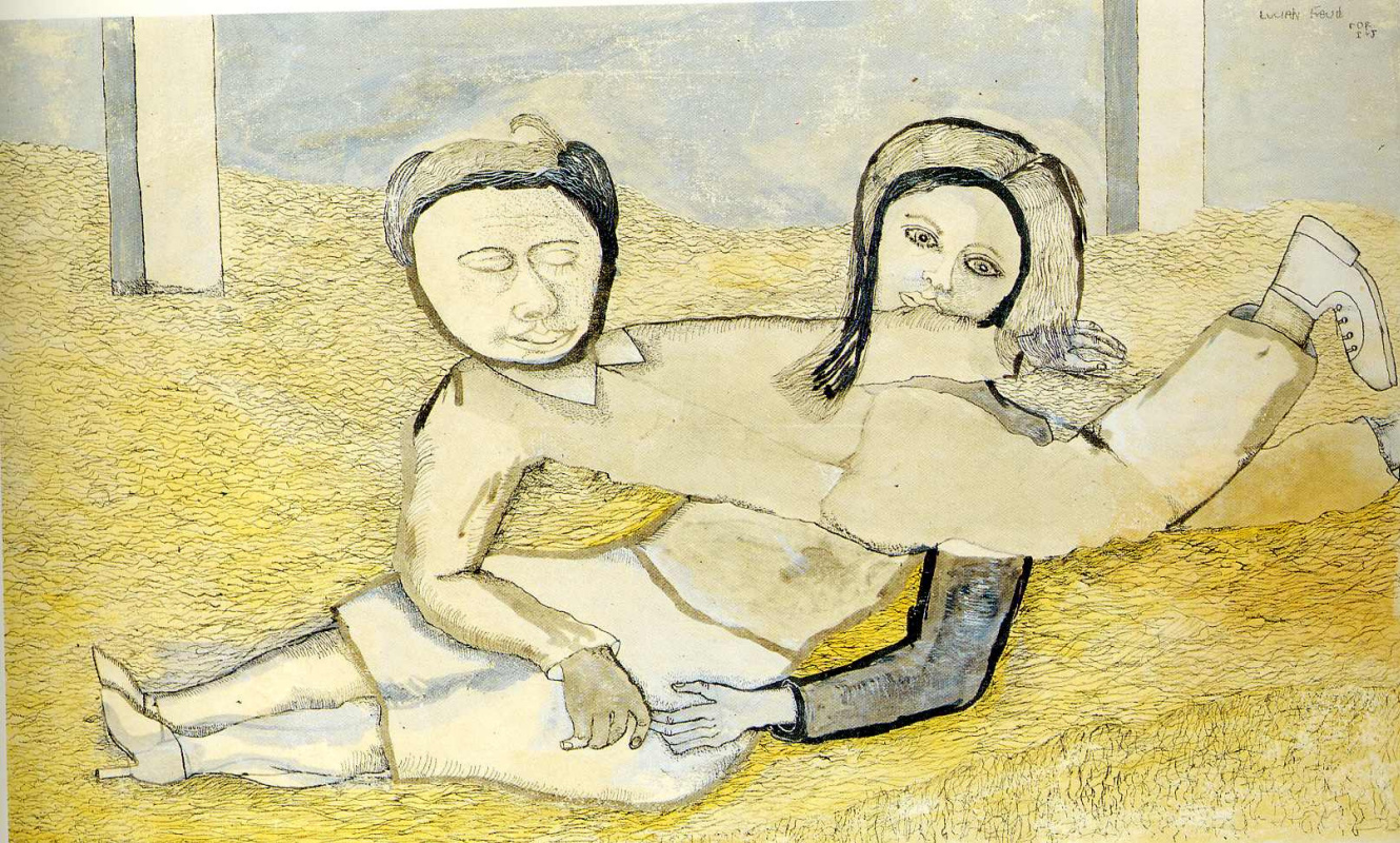 Lucien Freud. Man and woman