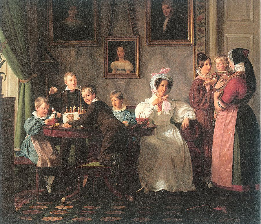Nikolai Wilhelm Marstrand. Family