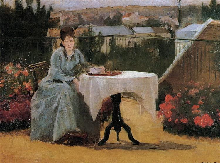 Eva Gonzalez. Afternoon Tea (also known as On the Terrace)