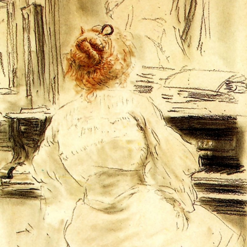 Study for the picture Grand Duchess Sofia at the Novodevichy