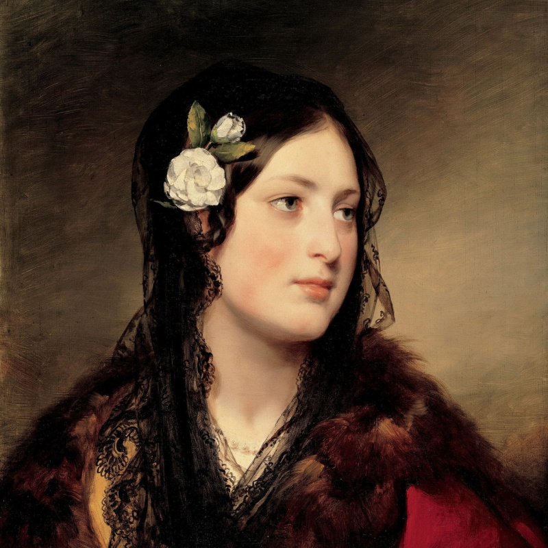 Friedrich von Amerling The girl in armor., 112×138 cm: Description