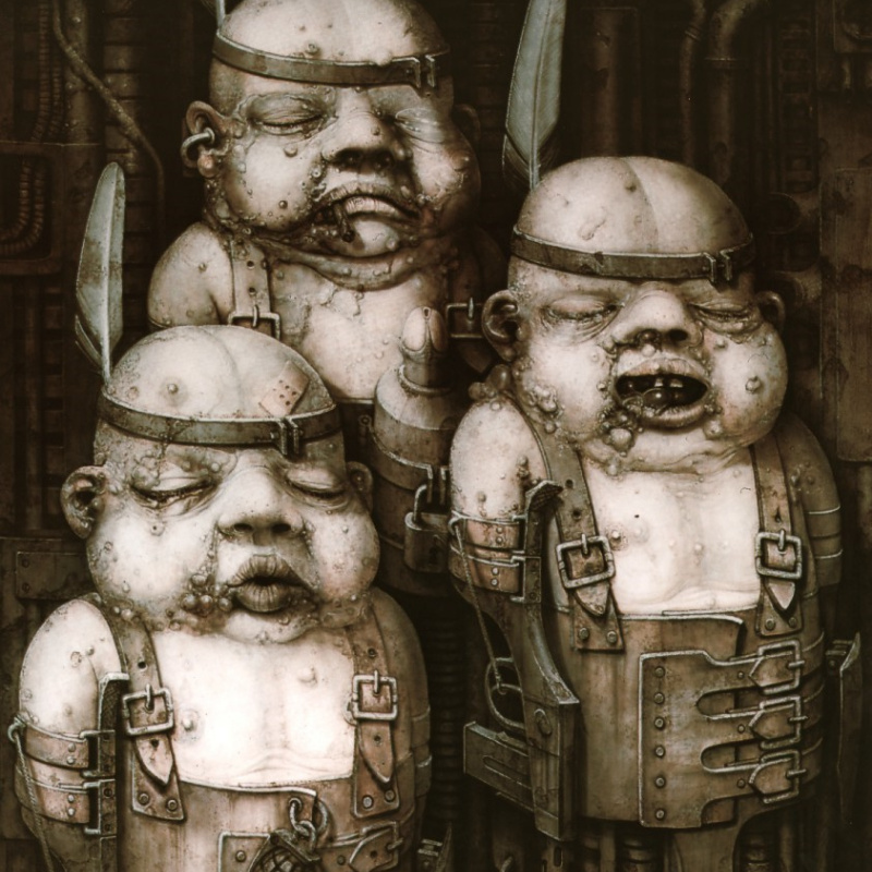 Necronom IV, 1976, 150×100 cm by Hans Rudolph Giger: History