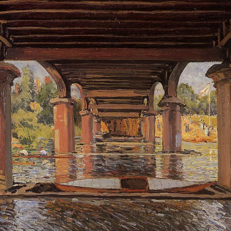 Alfred Sisley Allées de peupliers à Moret, 1888, 73×54 cm
