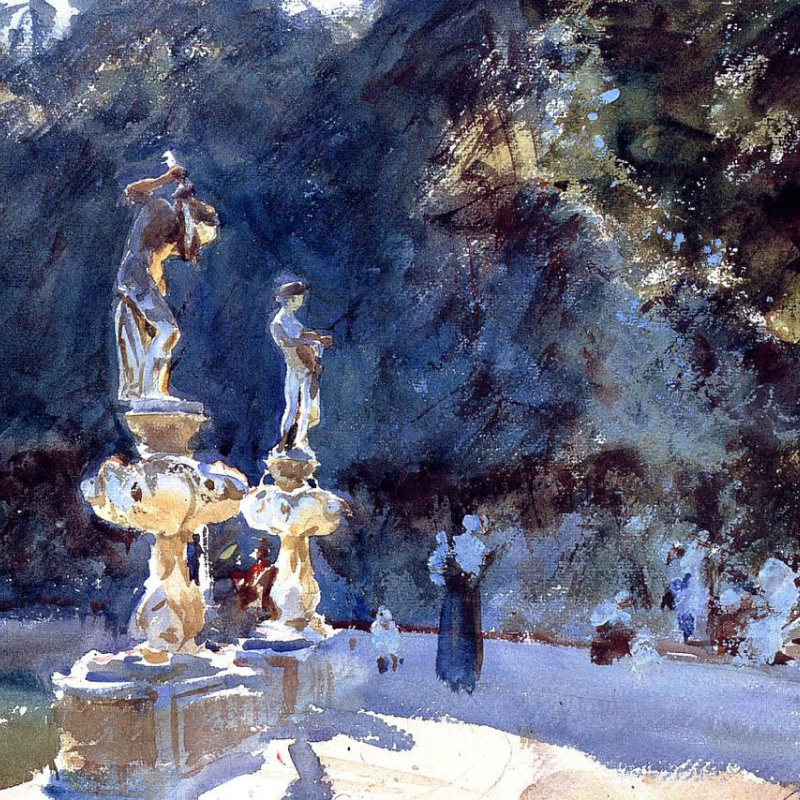 John Singer Sargent Villa Falconieri, Frascati, 1907, 50×34 cm