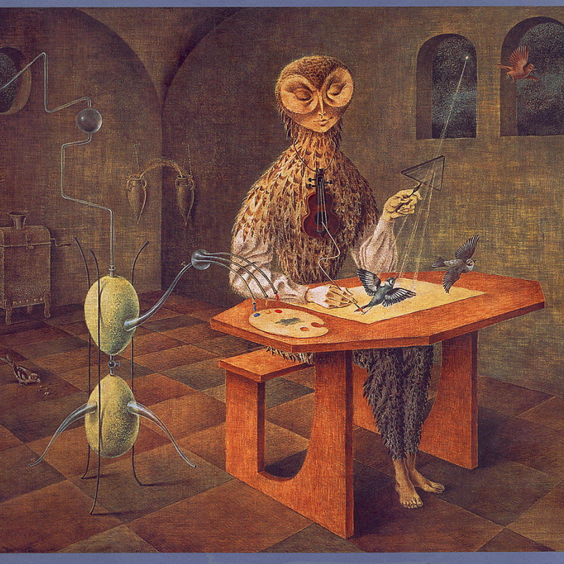 Unexpected visit, 1958, 61×60 cm by Remedios Varo: History