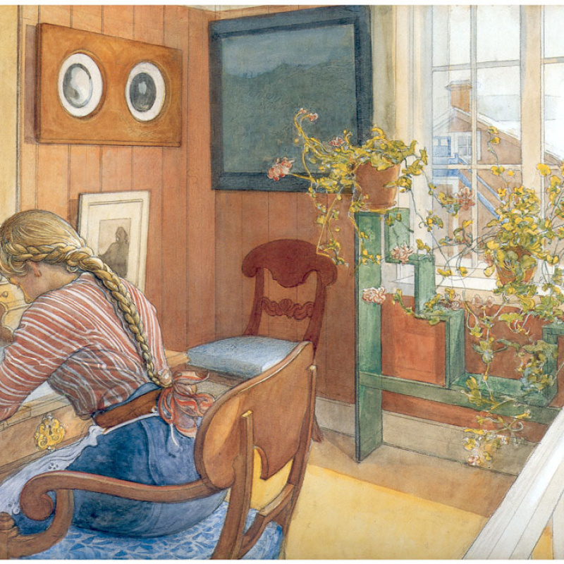 □Carl Larsson□Between Christmas＆NewYear□ Carl Larsson Between Christmas and New year: Description of