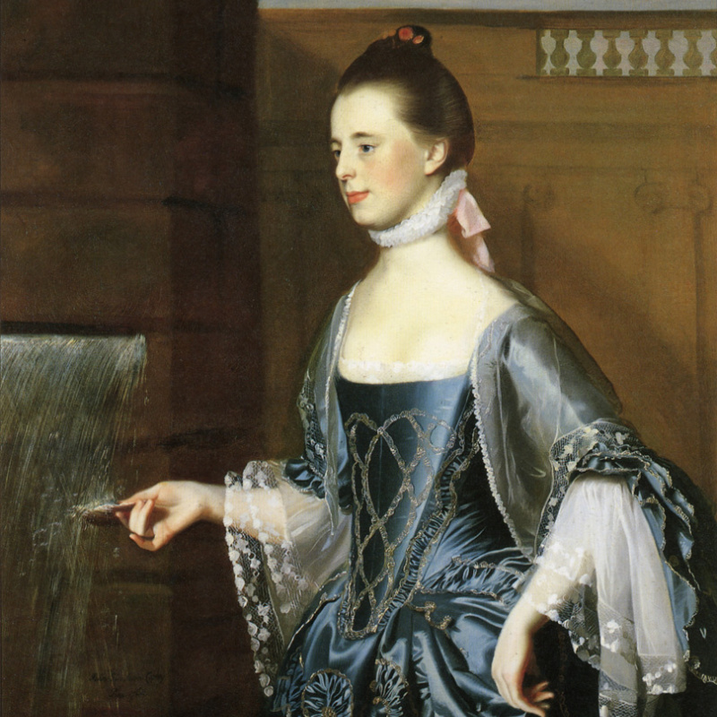 the lady in the blue dress Portrait of a Lady in Blue Dress