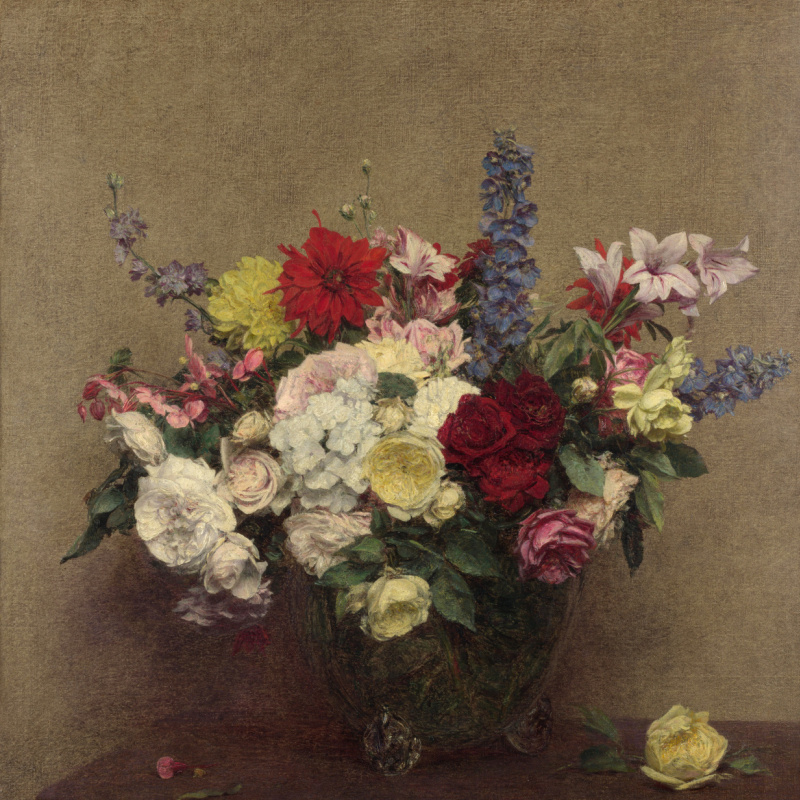 White and pink roses by Henri Fantin-Latour: History, Analysis