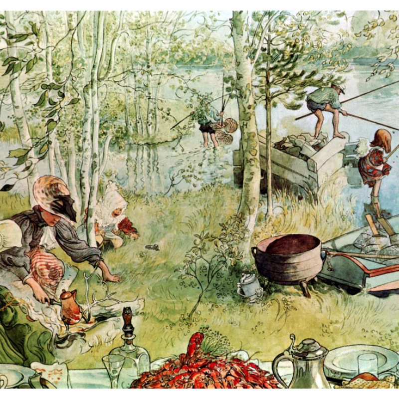 □Carl Larsson□Between Christmas＆NewYear□ Carl Larsson,between Christmas and New Year,art Prints