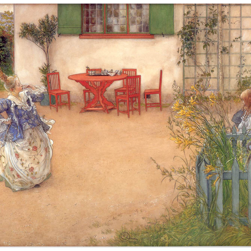 □Carl Larsson□Between Christmas＆NewYear□ Carl Larsson Between Christmas and New year: Description of