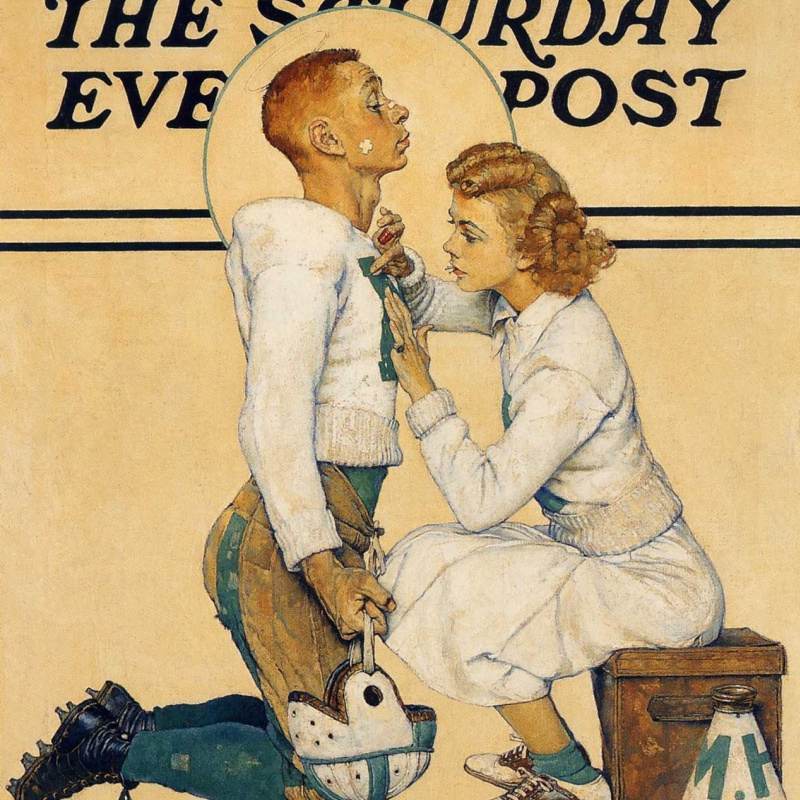 Norman Rockwell Sunset. Cover of 