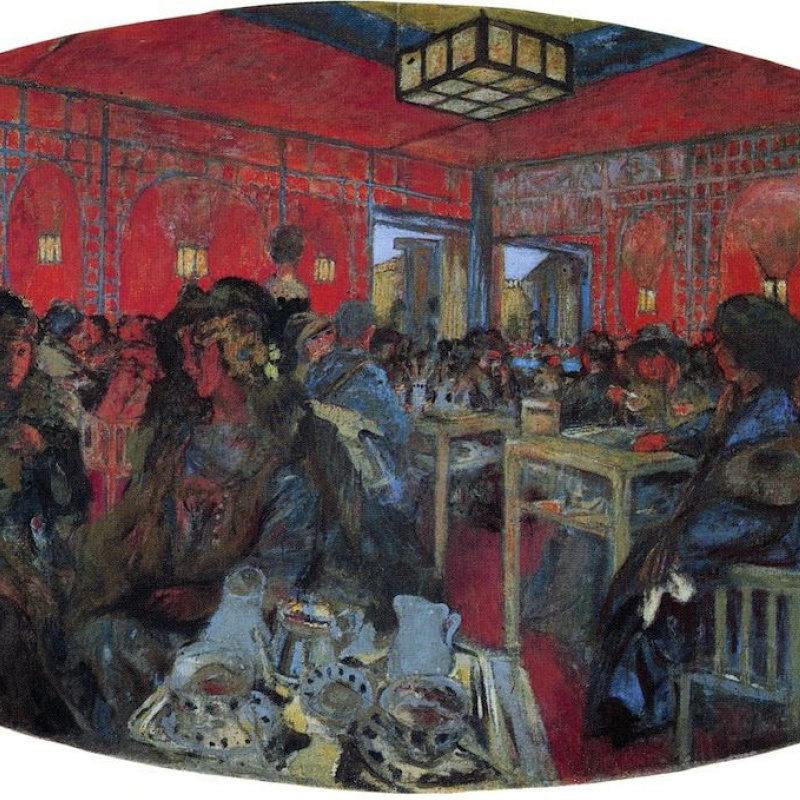 Jean Edouard Vuillard Soirée de jardin, 1900, 12×25 cm