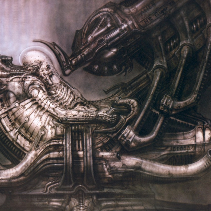 Necronom IV, 1976, 150×100 cm by Hans Rudolph Giger: History