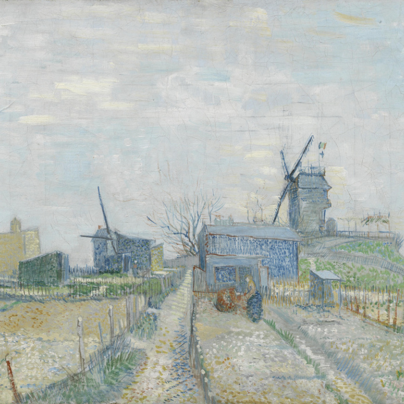 Tableau Impression Sur Toile – Moulin De La Galette 1886 – Vincent Van Gogh (vvg186)