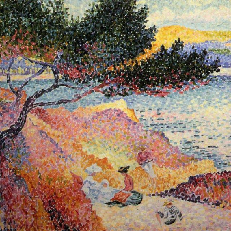 Henri Edmond Cross Antibes, 1908: Descripción de la obra