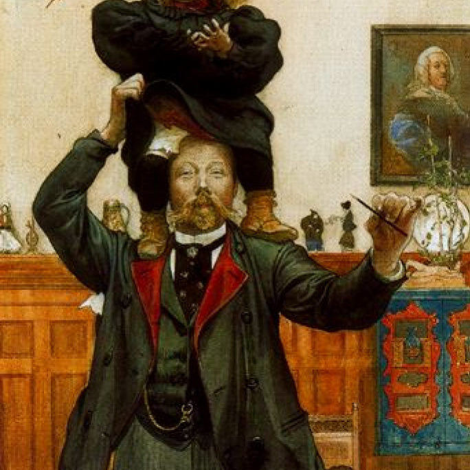 Carl Larsson Between Christmas and New year: Descripción de