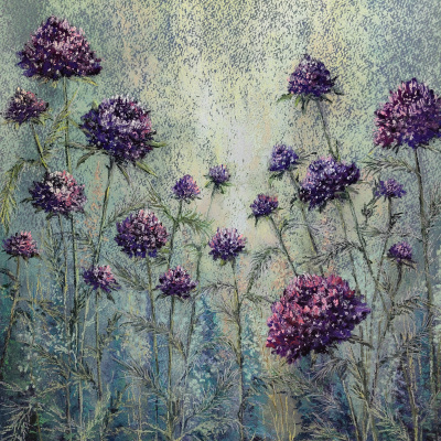 Асія Євгенівна Конеченкова. Скабиоза пурпурная. Серия: Луговые травы Асія Євгенівна Конеченкова. Скабиоза пурпурная. Серия: Луговые травы