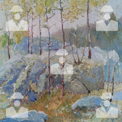 Сергій Борисович Кривоногов. Ранній ранок у Карелії. Ківі-Койву. Сергій Борисович Кривоногов. Ранній ранок у Карелії. Ківі-Койву.