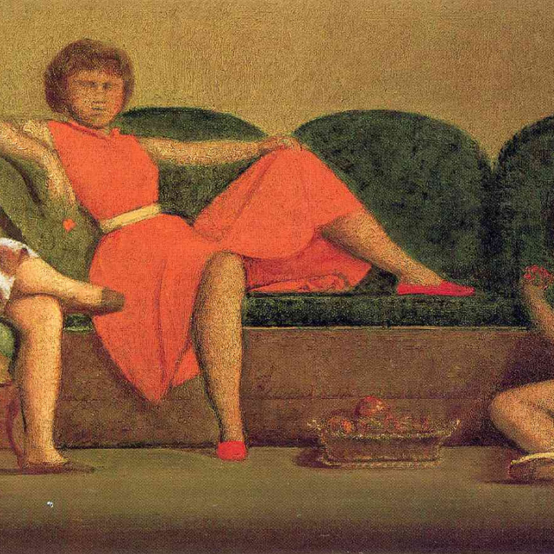 Resurrection (by Piero della Francesca), 1926, 29×31 cm by Balthus