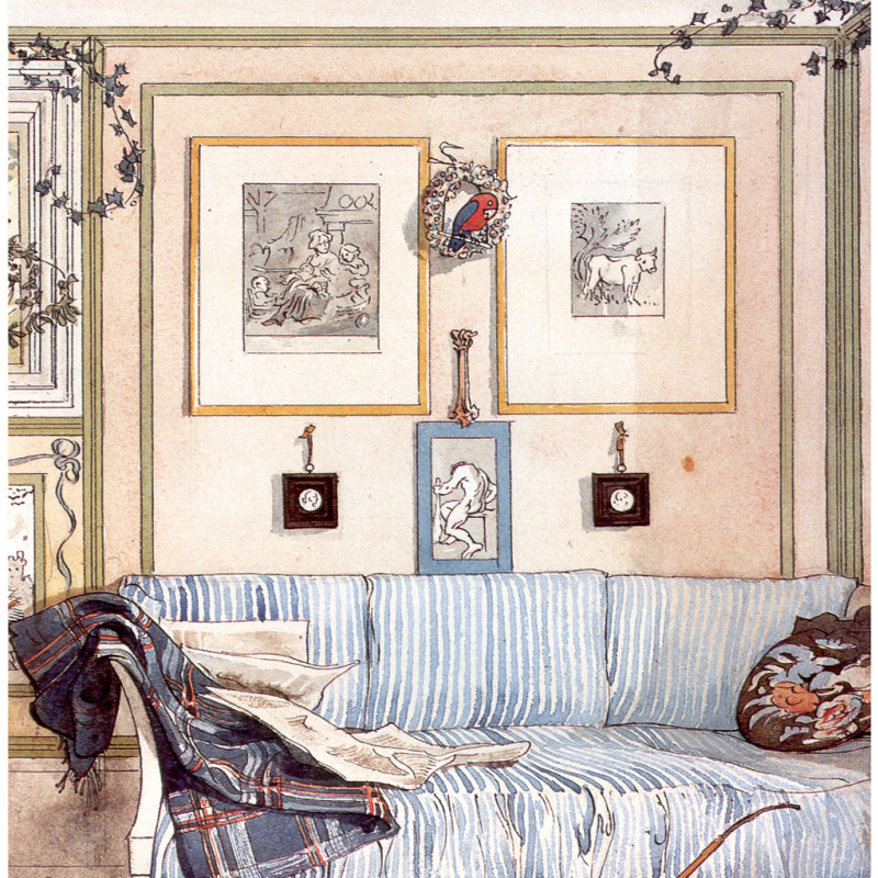 Between Christmas and New year by Carl Larsson: History