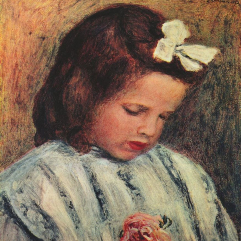 Buy digital version: Portrait of Jeanne Samary by Pierre-Auguste