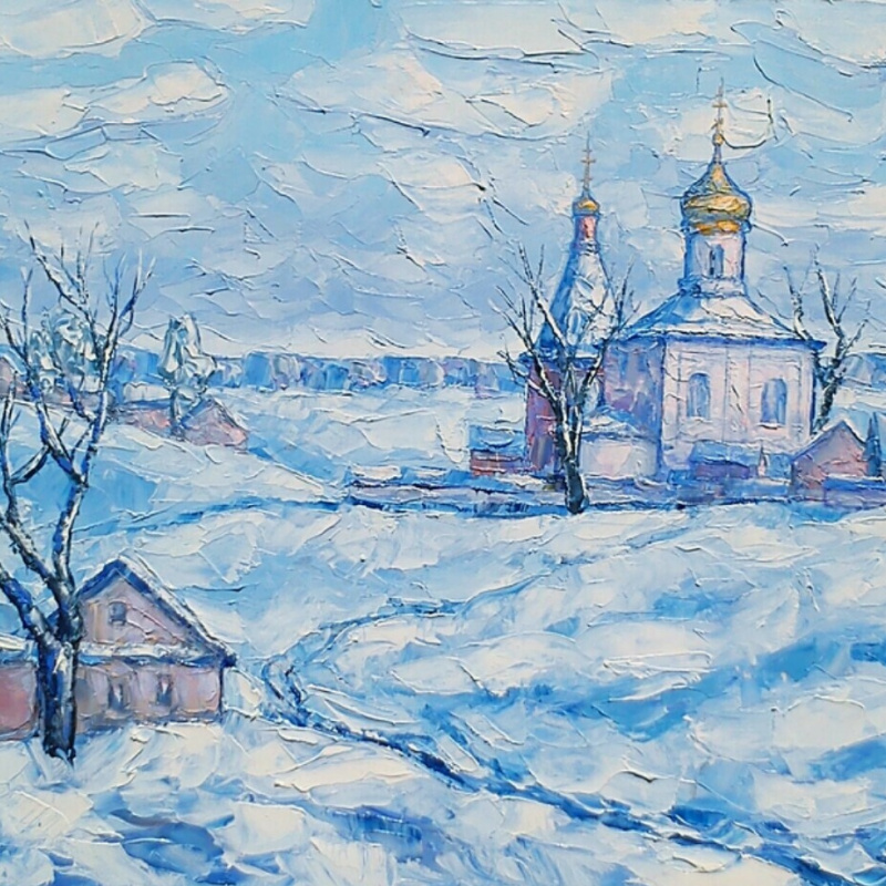 Russian winter, 2012 by Alexey Ivanovich Gladkikh: History