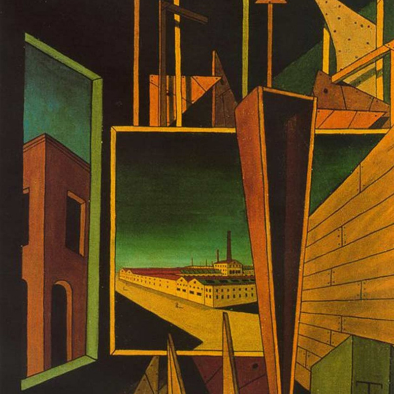 Giorgio de Chirico Place d'Italie (le Souvenir de l'Italie