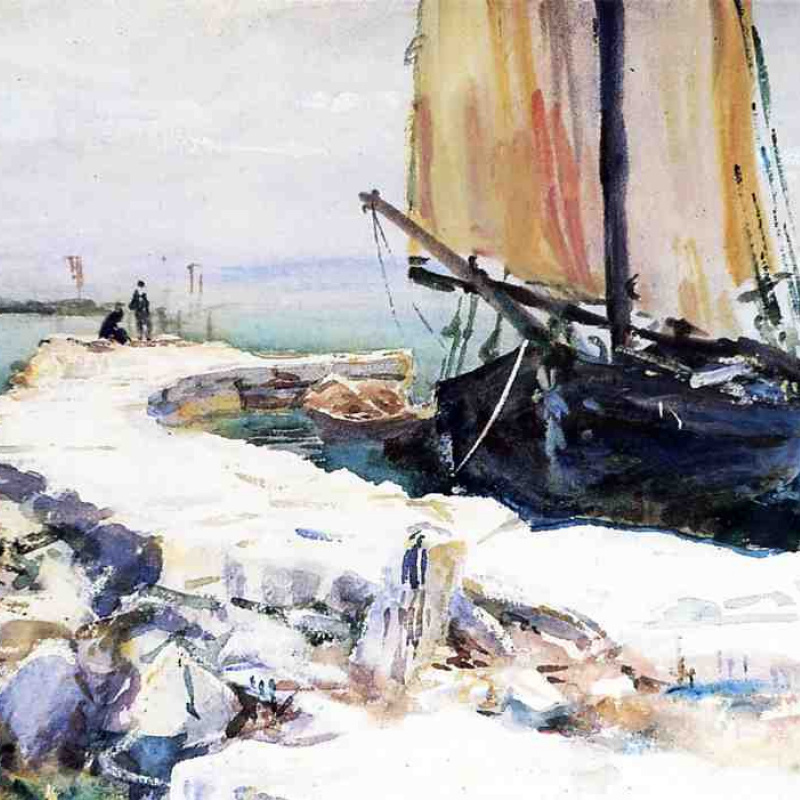 John Singer Sargent Villa Falconieri, Frascati, 1907, 50×34 cm